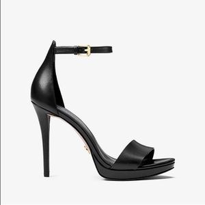 MICHAEL MICHAEL KORS Hutton Leather Sandal heels